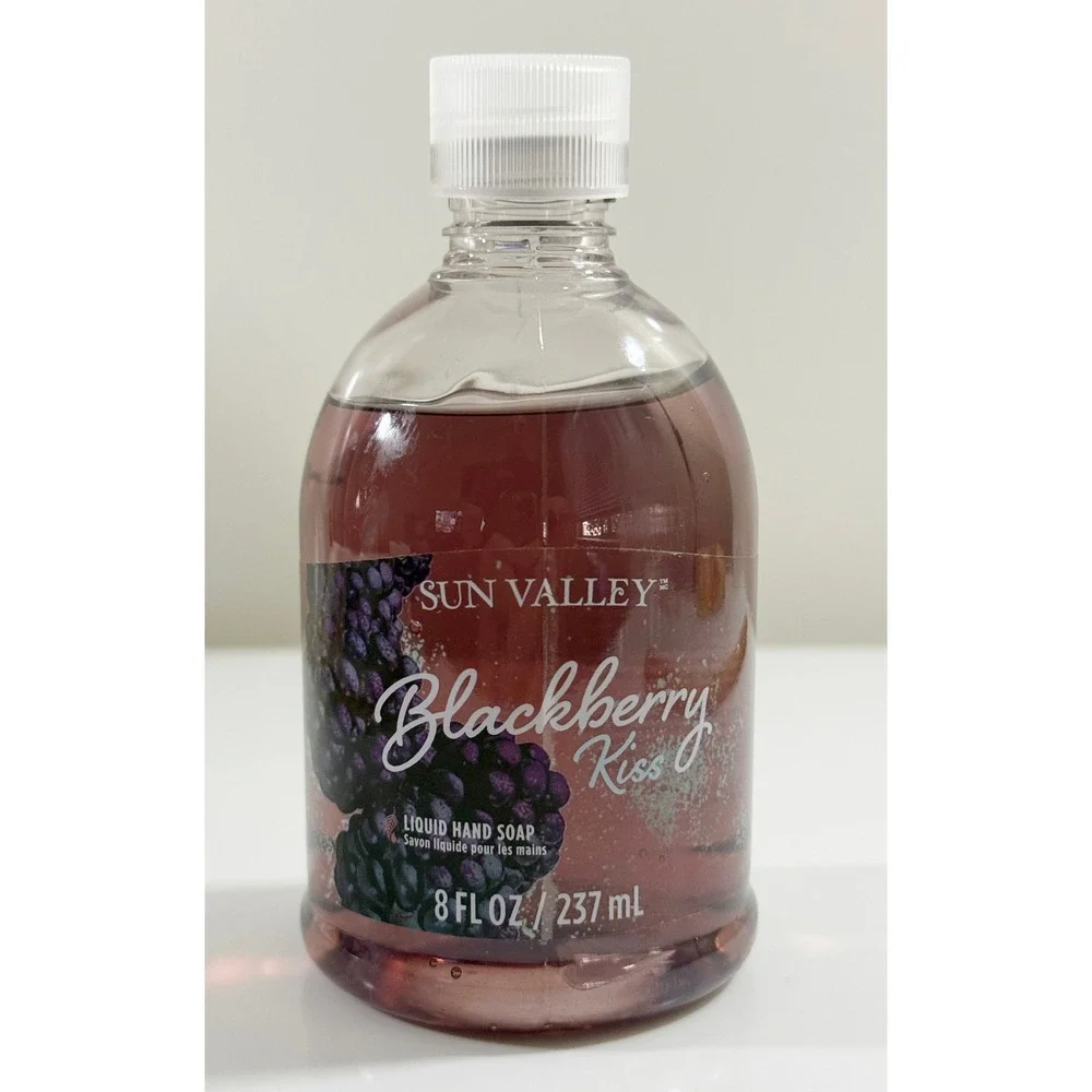 Sun Valley Liquid Hand Soap Women 8oz Purple Blackberry Kiss Aloe Vitamin E